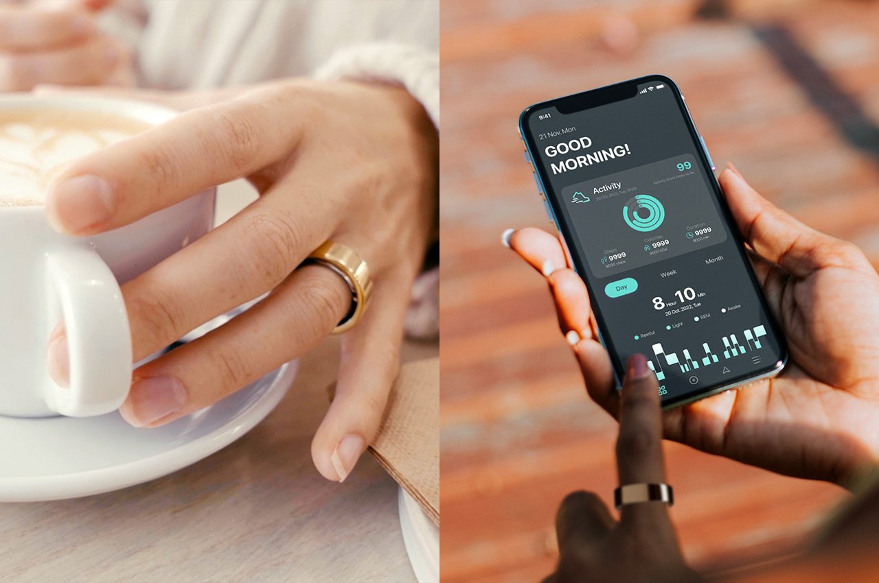 You are currently viewing This swish $99 health-tracking ring marks the demise of heavy fitness-tracking bracelets – Yanko Design